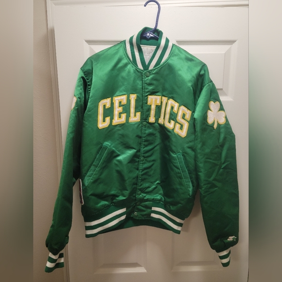 STARTER Jackets & Coats Celtics Vintage Starter Jacket Green Bomber